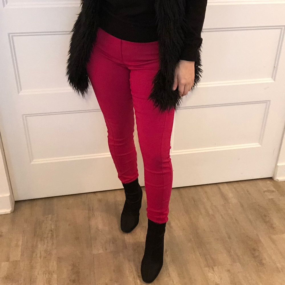 Reitmans | Fuchsia Skinny Stretch Trousers
